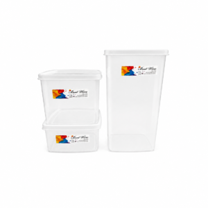 BESTWARE TRANSPARENT SQUARE CONTAINER ; BESTWARE 透明四方盒