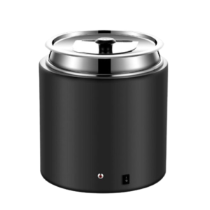ROUND ELECTRIC SOUP WARMER (BLACK); 圆形电保温汤锅(黑色）