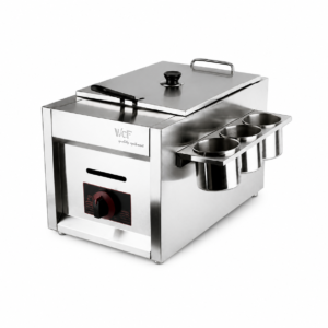 GAS FRYER WITH 3 COMPARTMENT HOLDER; 燃气炸炉（侧边配3格置物架）