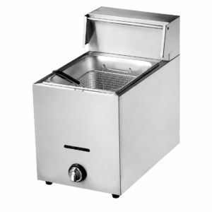 OKAZAWA SINGLE TANK GAS FRYER; OKAZAWA 单槽燃气炸炉