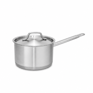 STAINLESS STEEL SANDWICHED BOTTOM SAUCE POT ; 白钢复合底高身汁锅