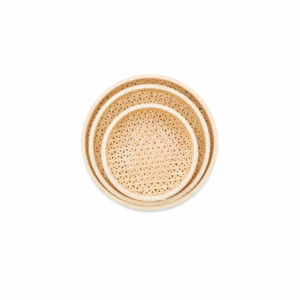 ROUND SHARP BAMBOO BASKET ; 网眼竹篮