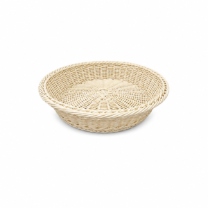 ROUND POLY-RATTAN BASKET ; 圆形仿藤篮