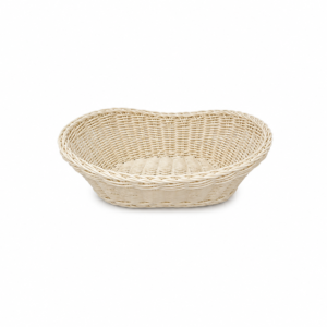 OVAL POLY-RATTAN BASKET ; 元宝形仿藤篮