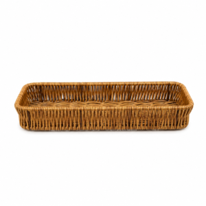 POLY-RATTAN BASKET ; 长方仿藤篮