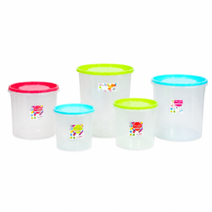BESTWARE TRANSPARENT ROUND CONTAINER ; BESTWARE 圆形透明收纳盒