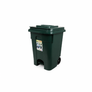 55L TOYOGO PEDAL DUSTBIN WITH WHEELS ; 55L TOYOGO 带轮脚踏式垃圾桶