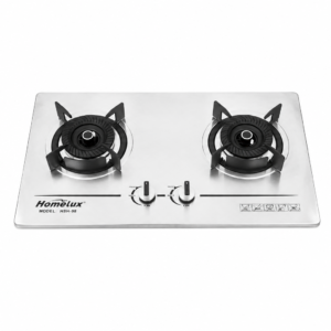 HOMELUX BUILT IN DOUBLE GAS STOVE ; HOMELUX 嵌入式双炉头燃气炉