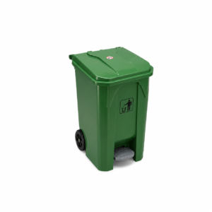98L PEDAL DUSTBIN WITH WHEELS ; 98L  带轮脚踏式垃圾桶