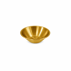 S/S GOLD V-SHAPED BOWL ; 金色不锈钢V形碗