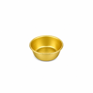 GOLD ALUMINUM BOWL ; 铝金色米酒碗
