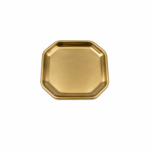 S/S GOLD OCTAGON PLATE ; 金色不锈钢八角形碟
