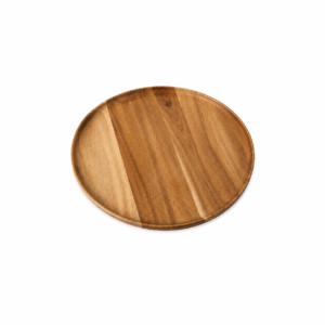 ROUND WOODEN PLATE ; 圆形木盘