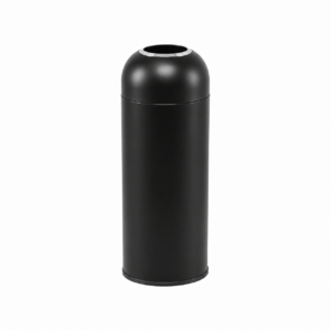 STAINLESS STEEL BLACK DUSTBIN WITH TOP OPENING ; 黑色不锈钢顶部投口垃圾桶