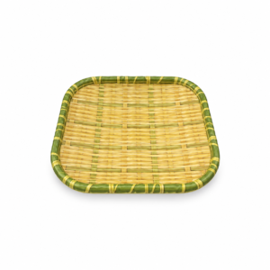 SQUARE BAMBOO PLATE ; 方形竹编盘