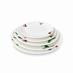 ROOSTER RIM PLATE ; 鸡公浅式盘
