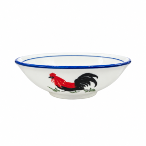 BLUE LINE VINTAGE ROOSTER BOWL ; 青瓷公鸡斗碗