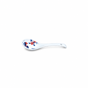 BROWN RIM ROOSTER SOUP SPOON ; 棕边鸡公汤勺