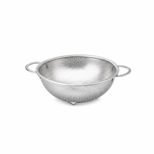 STAINLESS STEEL PERFORATED BASIN WITH HANDLE ; 带手柄不锈钢沥水盆
