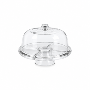 CAKE STAND W/DOME COVER ; 蛋糕架带圆盖