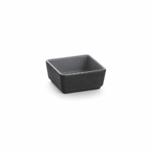 BLACK BASE/GREY SQUARE DIS ; 双色方单格碟 灰黑岩