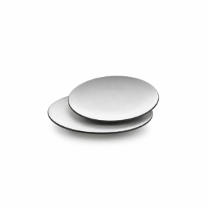 BLACK BASE/GREY ROUND PLATE ; 双色圆平盘 灰黑岩