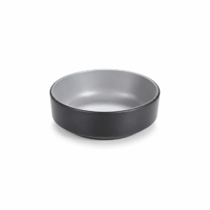 BLACK BASE/GREY ROUND PLATE ; 双色直圆碟 灰黑岩