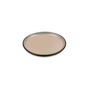 BLACK BASE/BROWN WESTERN PLATE ; 棕黑双色西餐碟