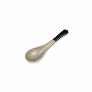 BLACK BASE/BROWN SOUP SPOON ; 棕黑双色汤勺