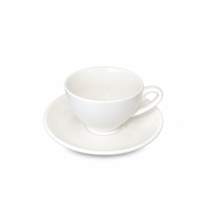 XING SHI CUP & SAUCER ; 有耳杏式杯碟