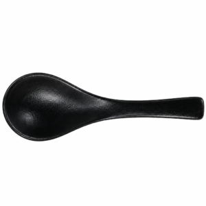 POR. BASALT SOUP SPOON ; 黑岩石汤勺