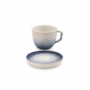 MARBLE SEA BLUE CUP & SAUCER ; 咖啡杯碟 云石海蓝