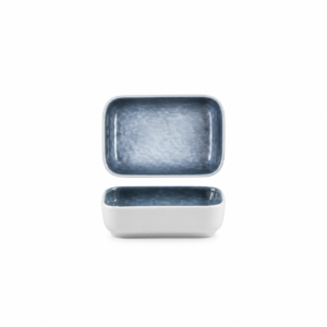 MARBLE SEA BLUE RECTANGULAR SAUCE DISH ; 长方味碟 云石海蓝