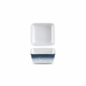 MARBLE SEA BLUE SQUARE SAUCE DISH ; 四方味碟 云石海蓝