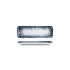 MARBLE SEA BLUE RECTANGULAR SUSHI PLATE ; 长方寿司盘 云石海蓝