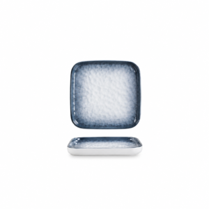 MARBLE SEA BLUE SQUARE PLATE ; 四方盘 云石海蓝