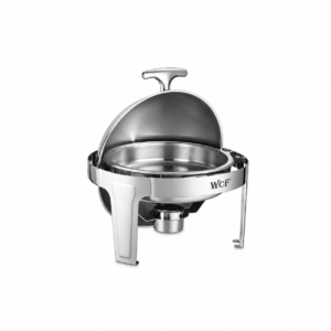 STAINLESS STEEL ROUND ROLL TOP CHAFING DISH ; 不锈钢圆形翻盖餐炉