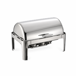 STAINLESS STEEL RECTANGULAR ROLL TOP CHAFING DISH ; 不锈钢长方形翻盖餐炉
