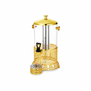 GOLD SINGLE JUICE DISPENSER ; 单头镀金果汁鼎