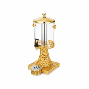 GOLD SINGLE JUICE DISPENSER ; 单头镀金果汁鼎