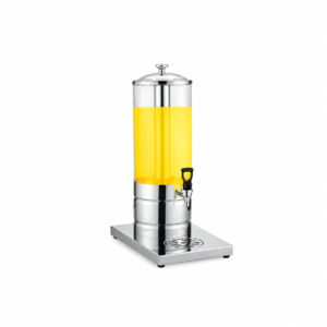 SS SINGLE JUICE DISPENSER WITH PC BODY ; 不锈钢单缸PC果汁饮料桶