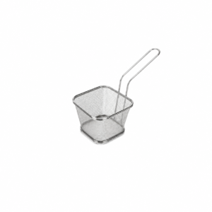 STAINLESS STEEL SQ.SERVING FRY BASKET ; 钢正方形薯条篮