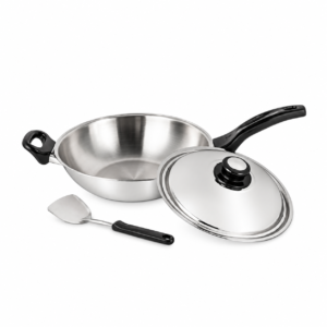 WOK PAN WITH LID&TURNER EXTRA PLUS ; 盖鼎附送锅铲
