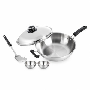 5-PLY WOK W/LID AND FOC 2PCS 9CM BOWL 五层钢镬附送钢碗