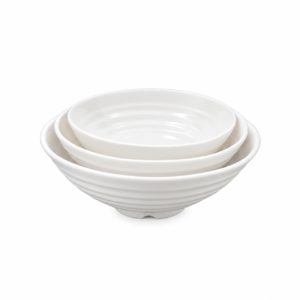 ME.SCREW THREAD BOWL ; 仿瓷螺纹面碗