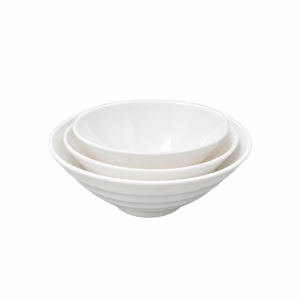 ME.CONICAL THREAD BOWL ; 仿瓷尖底外螺纹面碗
