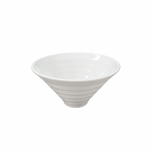 ME. DOUBLE-LINE TALL FLARED BOWL ; 仿瓷双线高喇叭碗