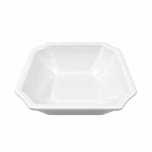 ME. SQ DESSERT BOWL ; 仿瓷四方浅甜品碗