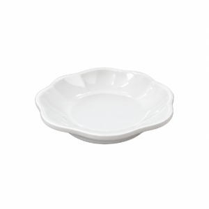 ME FLOWER SHAPE ROUND PLATE ; 仿瓷花形碟