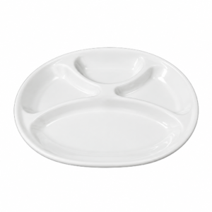 ME. 4 COM. PLATE ; 仿瓷四格餐盘